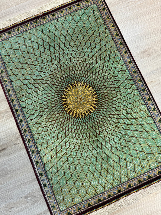 Silk Rug. Celestial Dome.