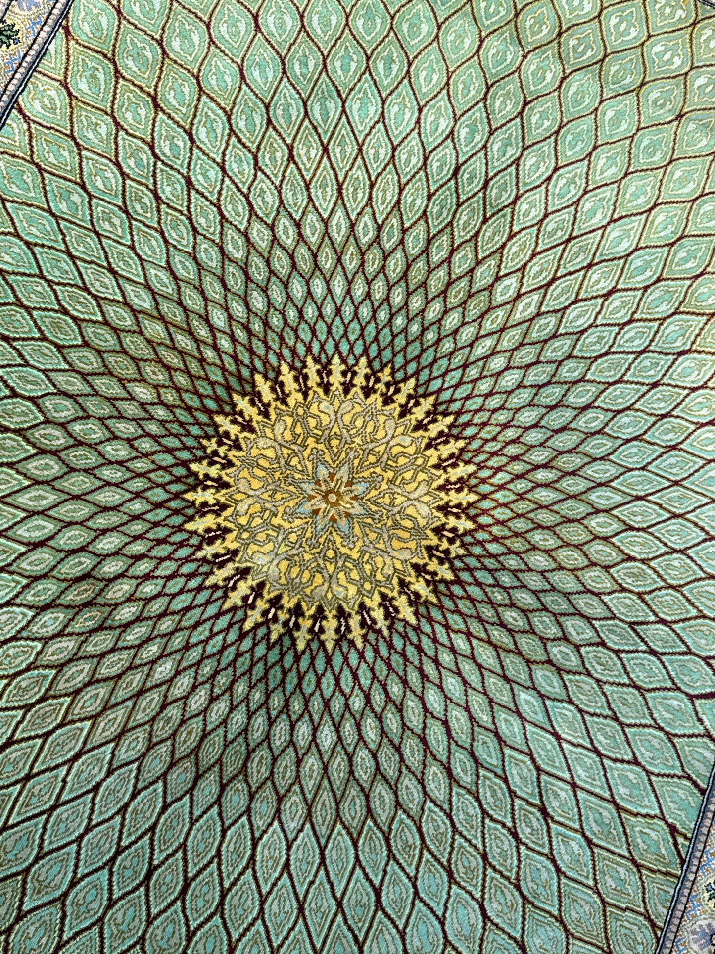 Silk Rug. Celestial Dome.