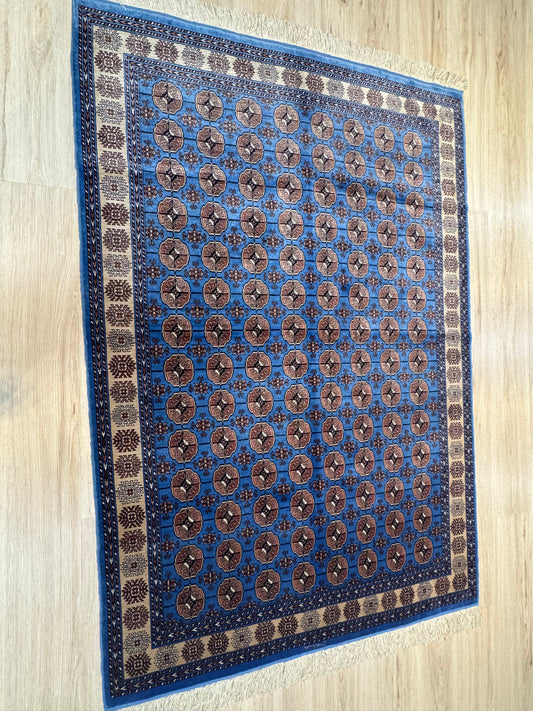 Silk Rug. Turkmen Tekke Heritage.