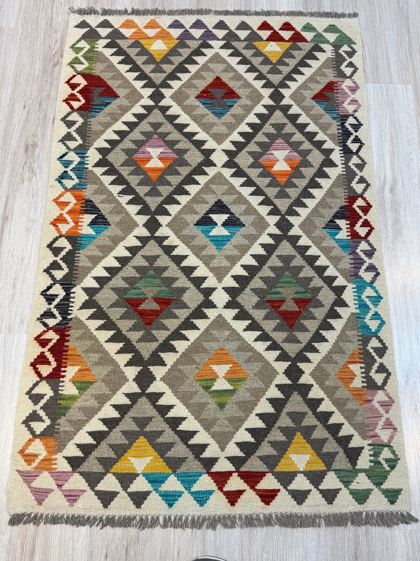 Kilim. Geometric Pattern.