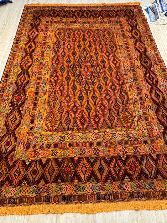 Kilim. Geometric Pattern.