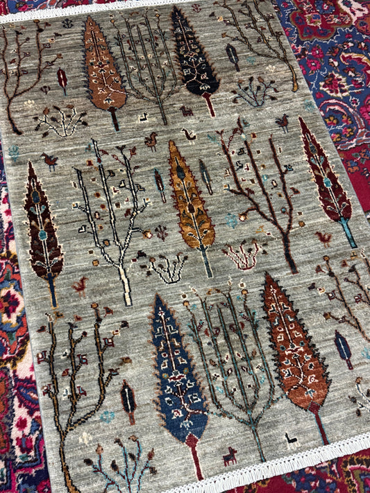 Wool Rug. Whispering Trees.