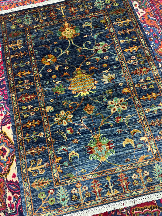 Wool Rug. Garden Bloom.