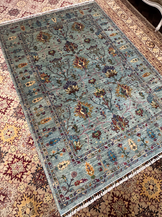 Wool Rug. Garden Bloom.