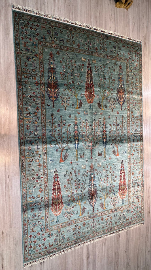 Wool Rug. Whispering Trees.