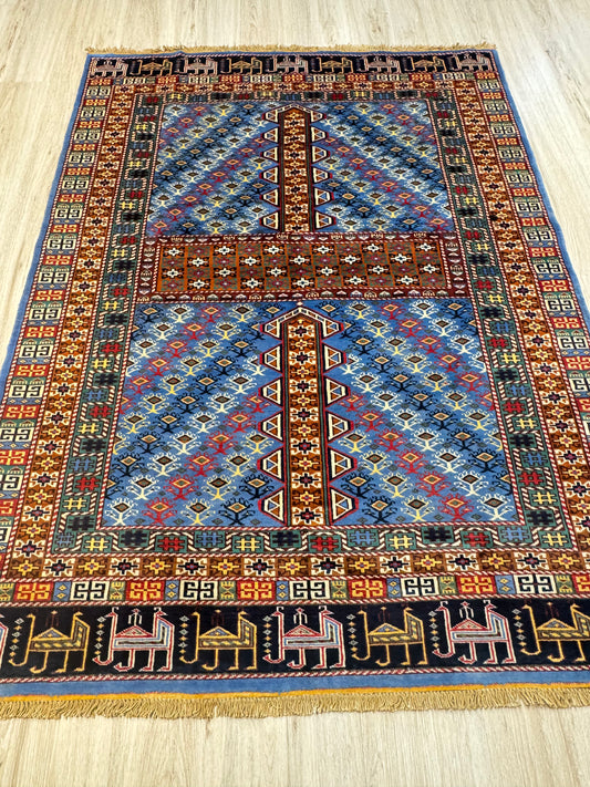 Wool Rug. Veil of the Yurt.