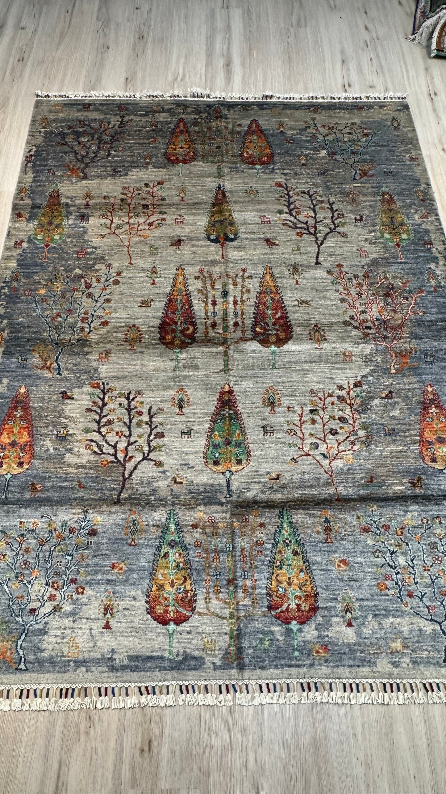 Wool Rug. Garden of a Thousand Nights.