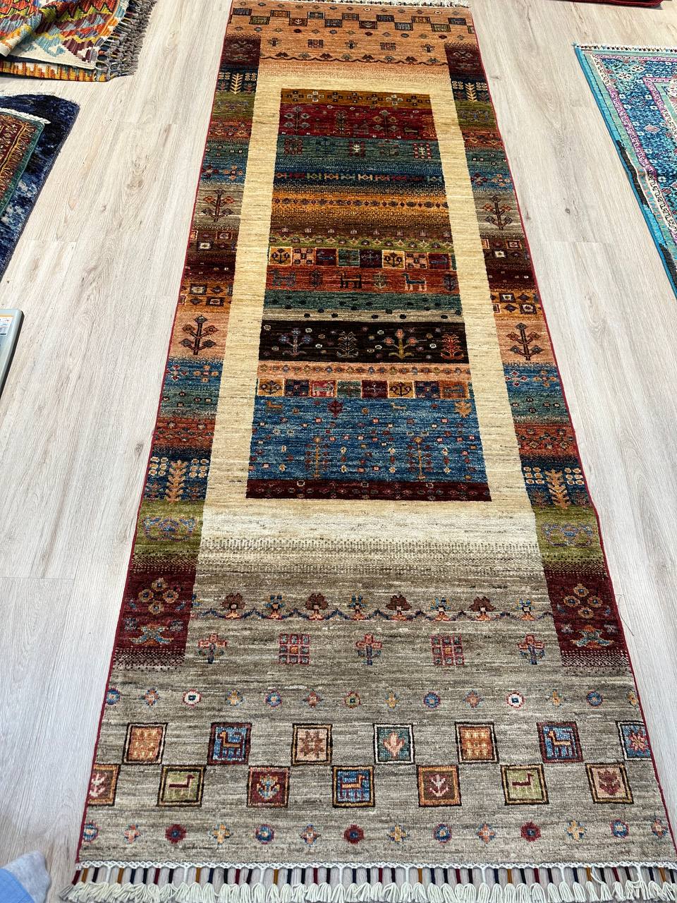 Wool Rug. Runner.