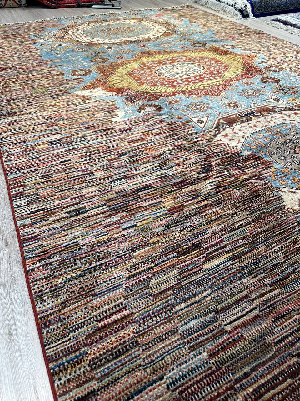 Wool Rug. Faded Samarkand.