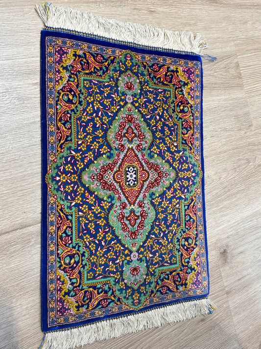 Silk Rug. Imperial Persian.