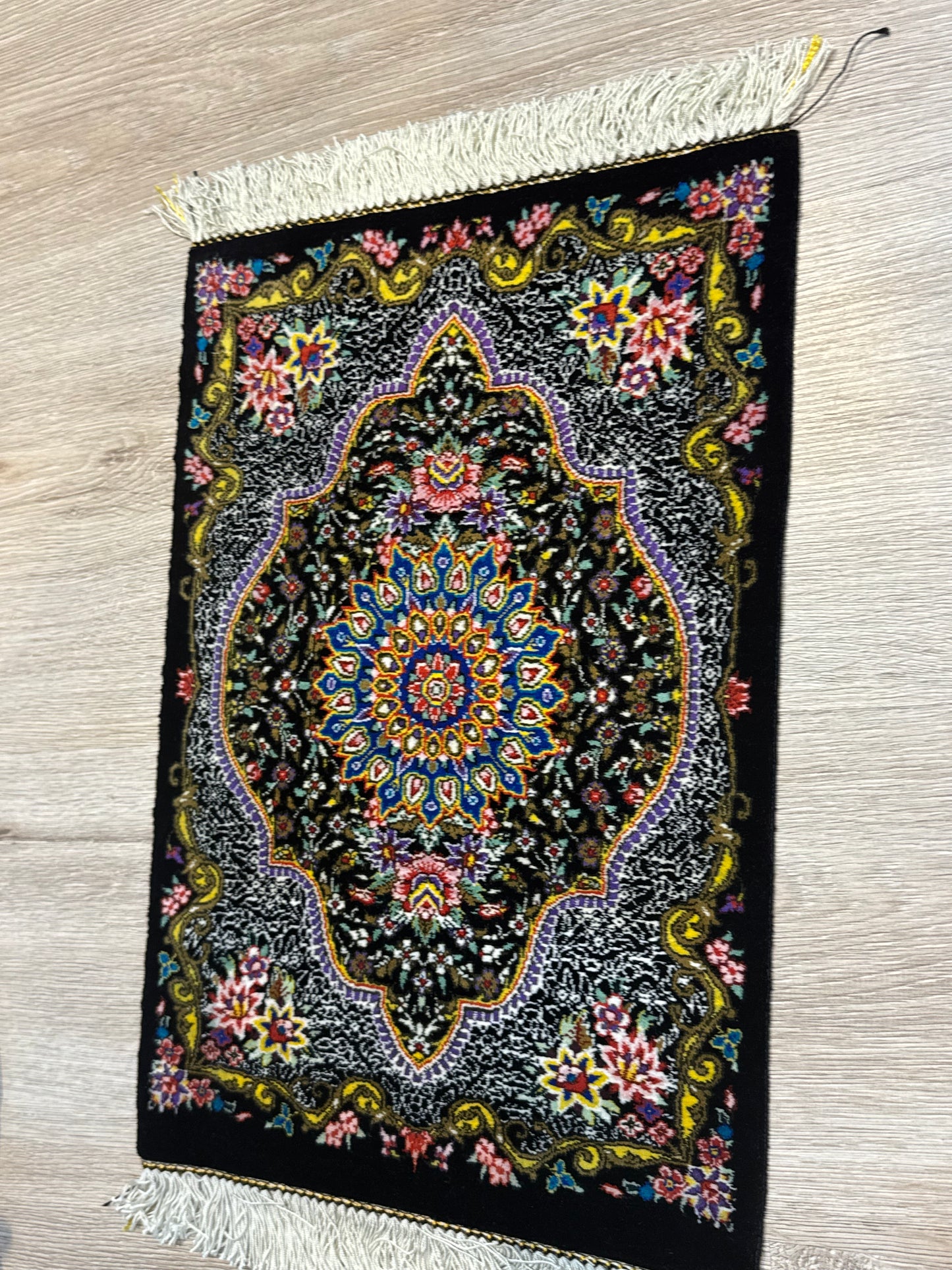 Silk Rug. Garden Bloom.