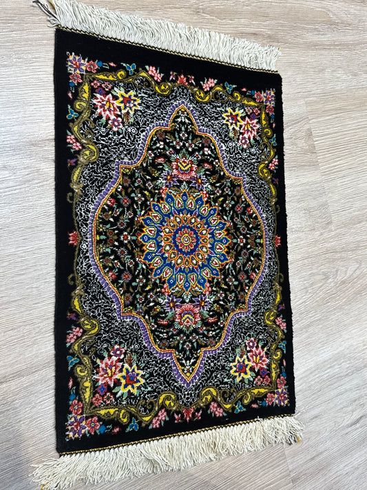 Silk Rug. Garden Bloom.