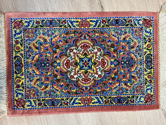 Silk Rug. Garden Bloom.