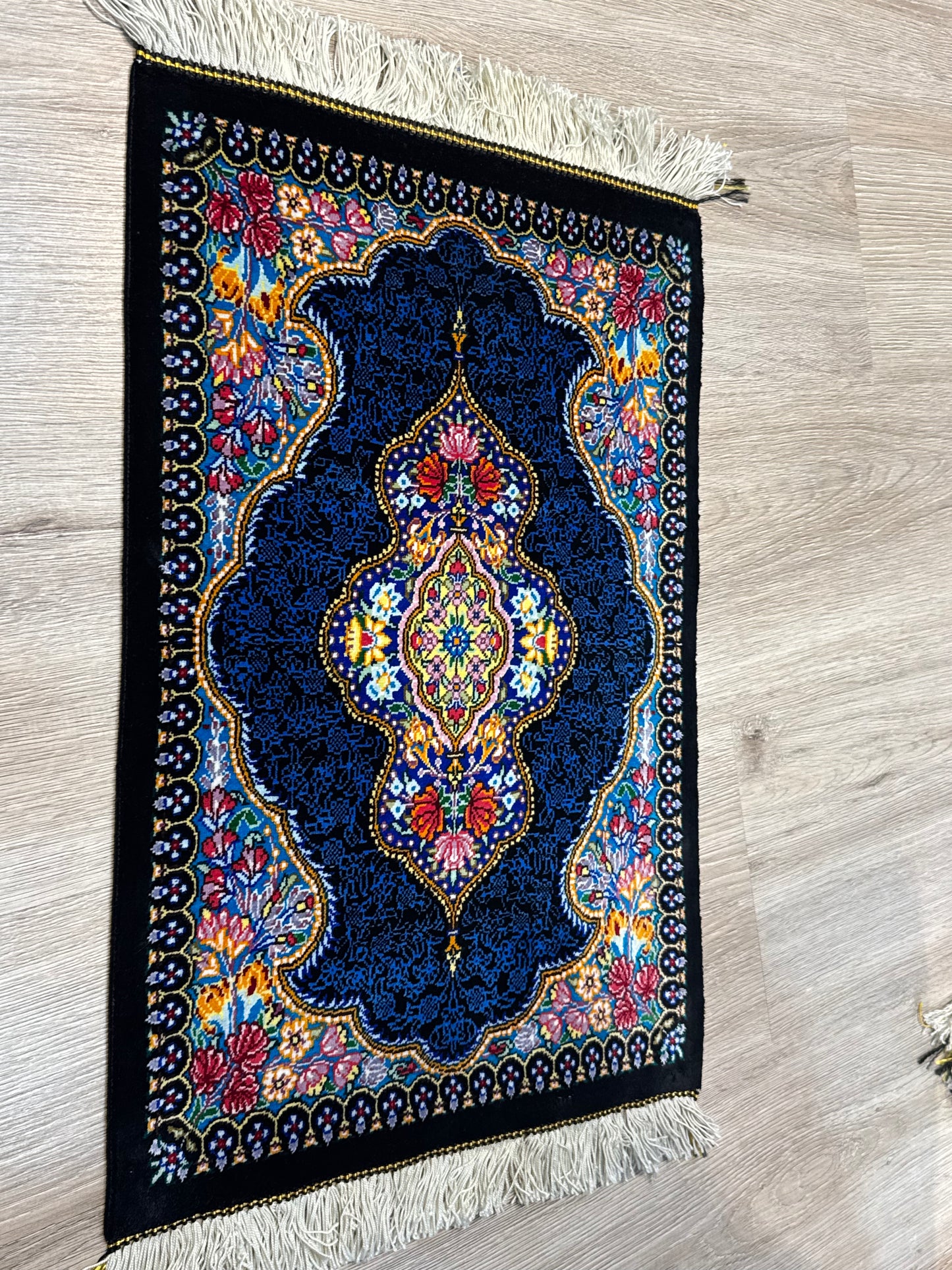 Silk Rug. Garden Bloom.