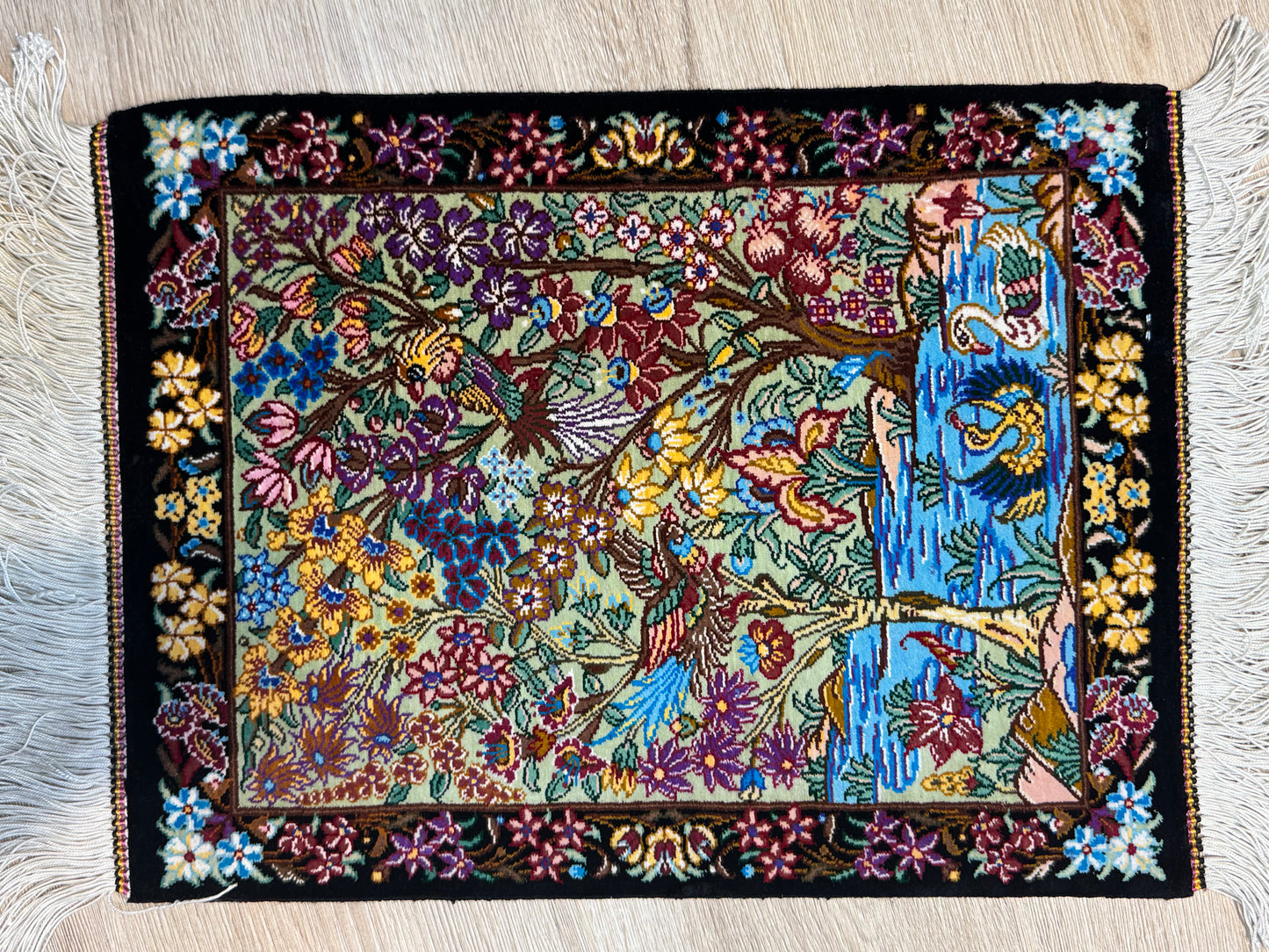 Silk Rug. Heaven on Earth.