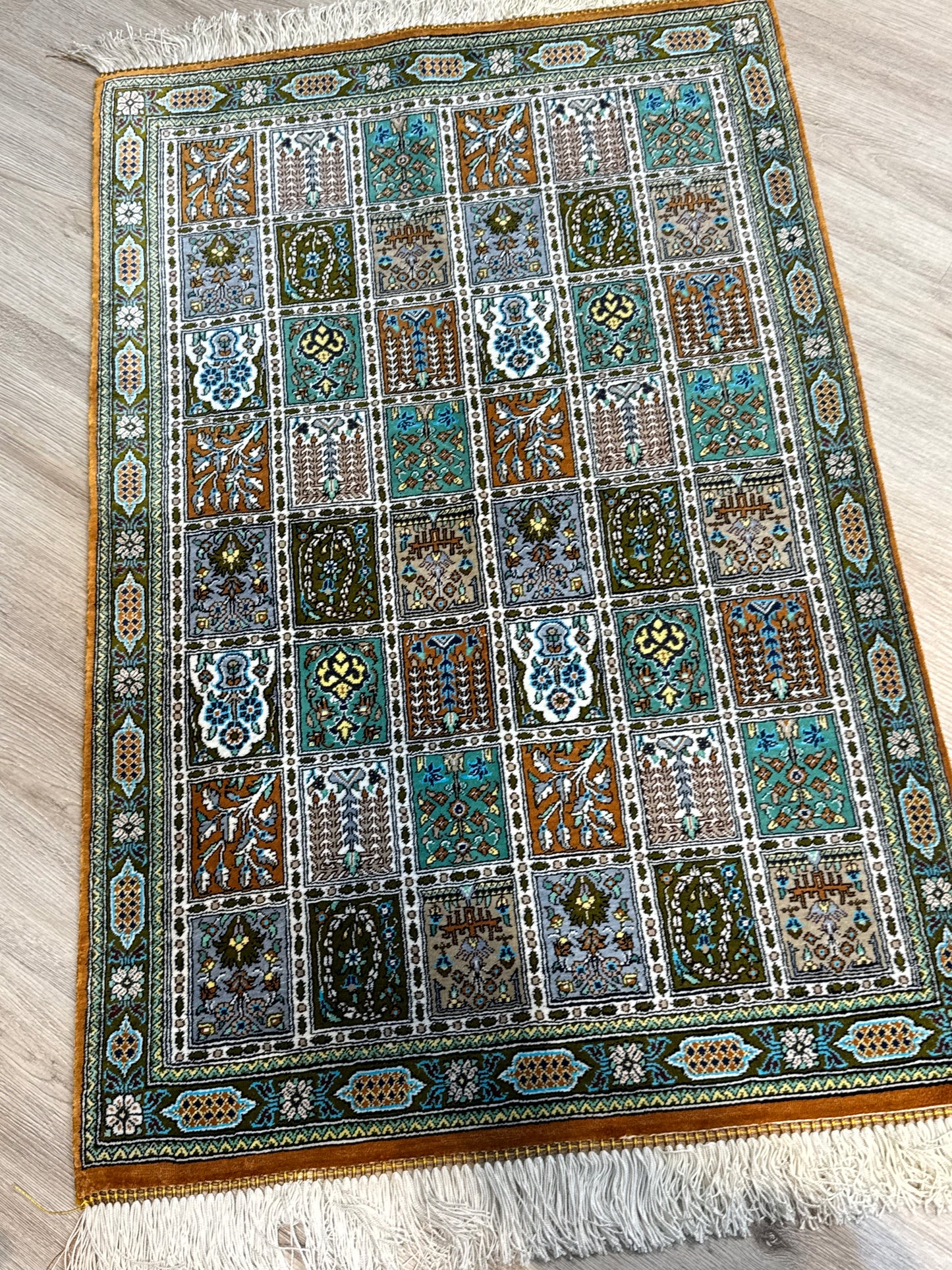 Silk Rug. Eternal Four Seasons.