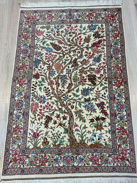 Silk Rug. Tree of Life.