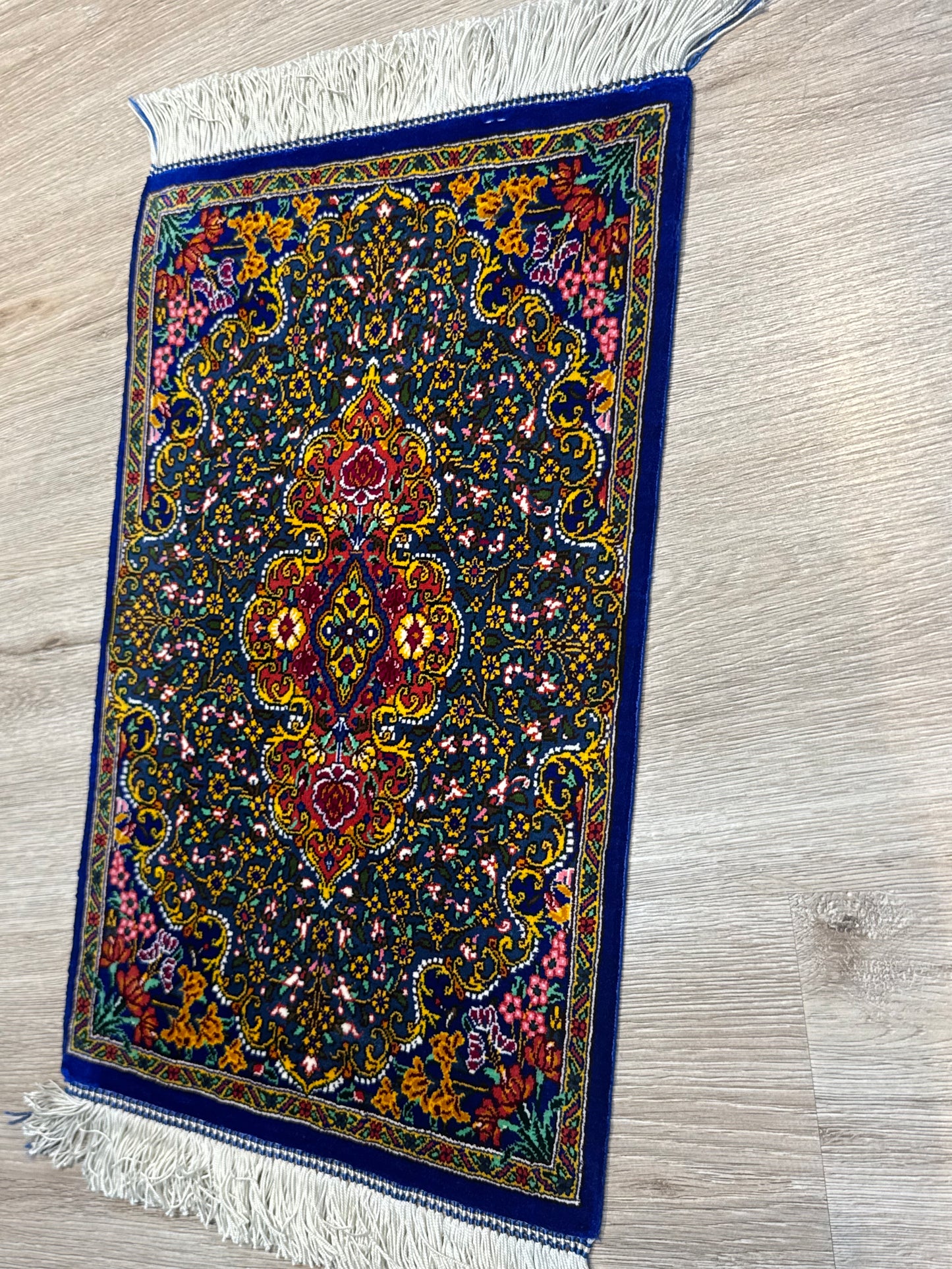 Silk Rug. Garden Bloom.