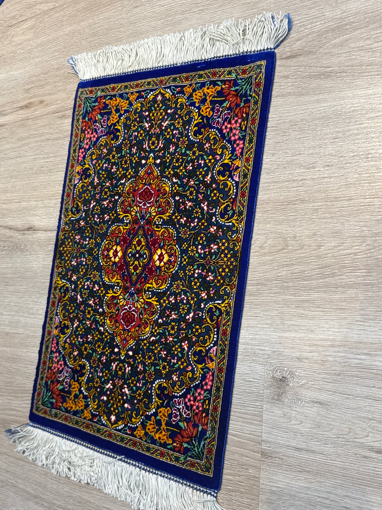 Silk Rug. Garden Bloom.