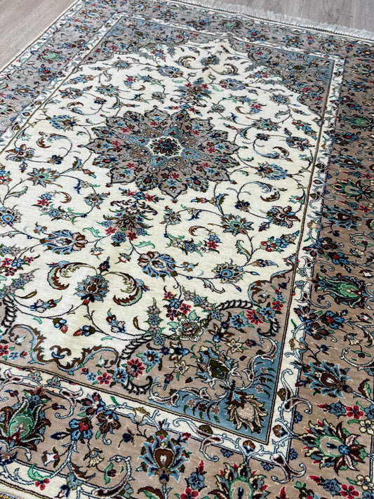 Silk Rug. Imperial Persian.