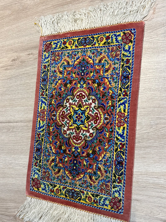 Silk Rug. Garden Bloom.