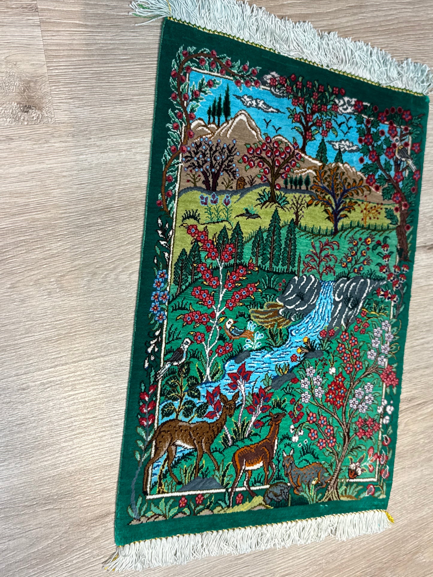 Silk Rug. Heaven on Earth.