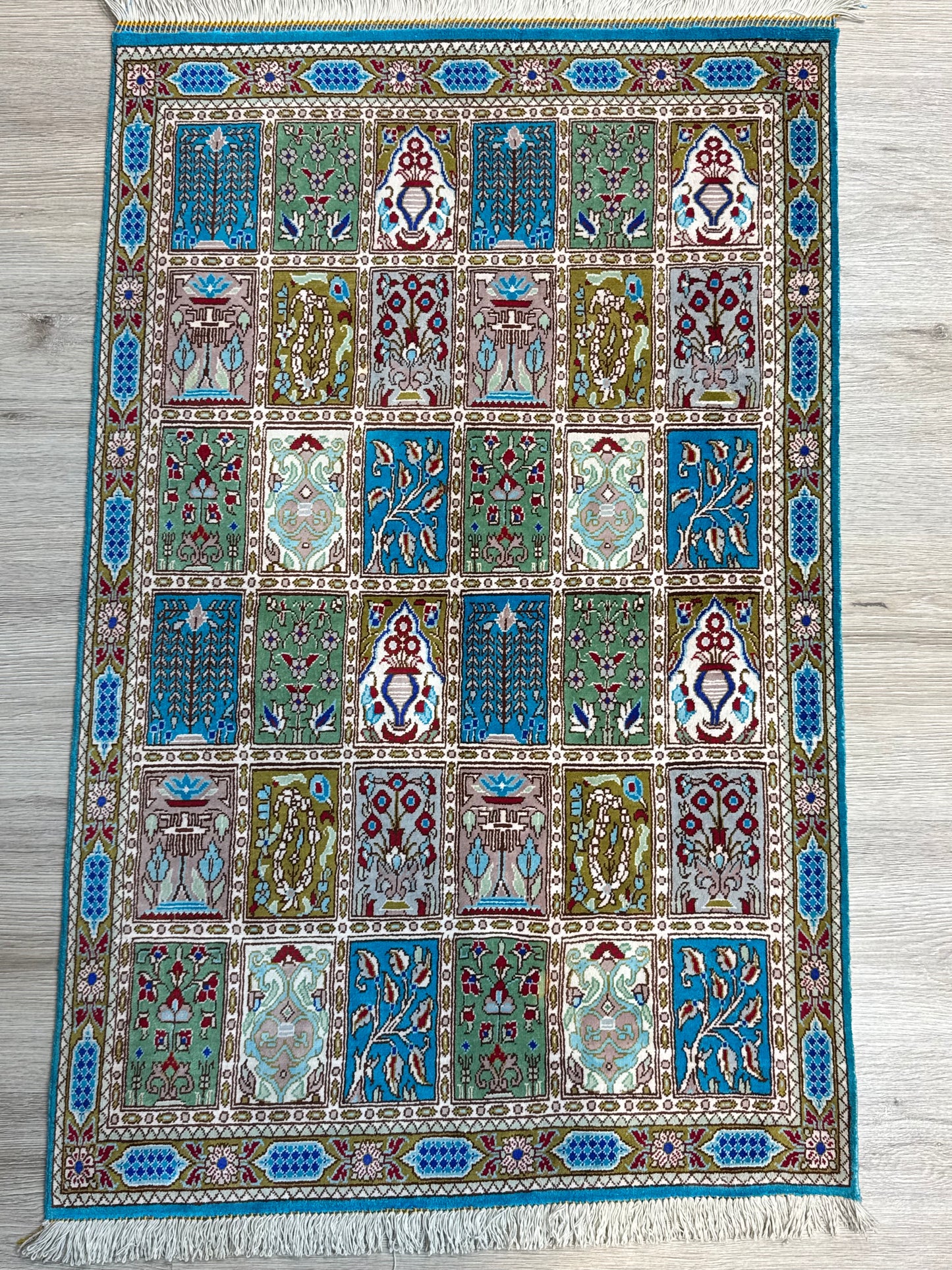 Silk Rug. Eternal Four Seasons.