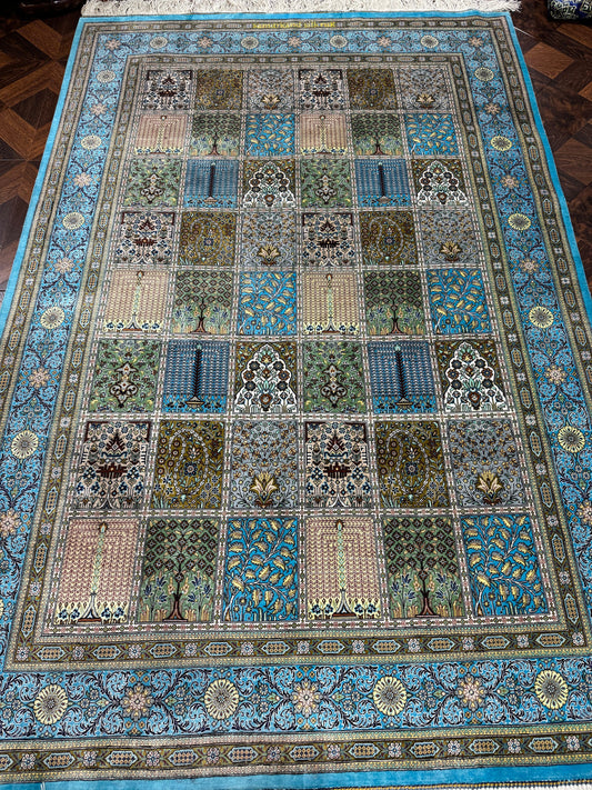 Silk Rug. Eternal Four Seasons.