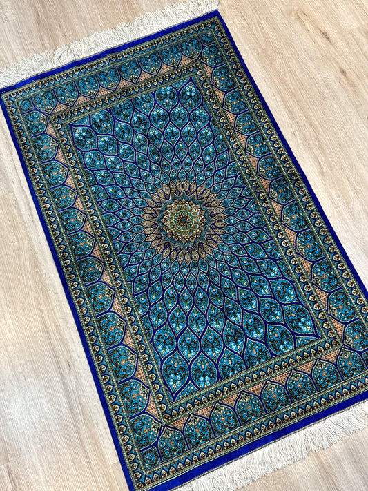 Silk Rug. Celestial Dome.