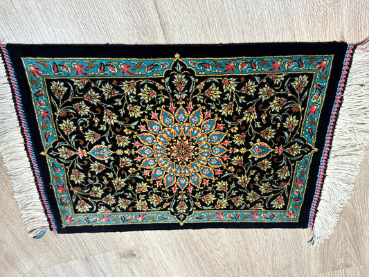 Silk Rug. Imperial Persian.