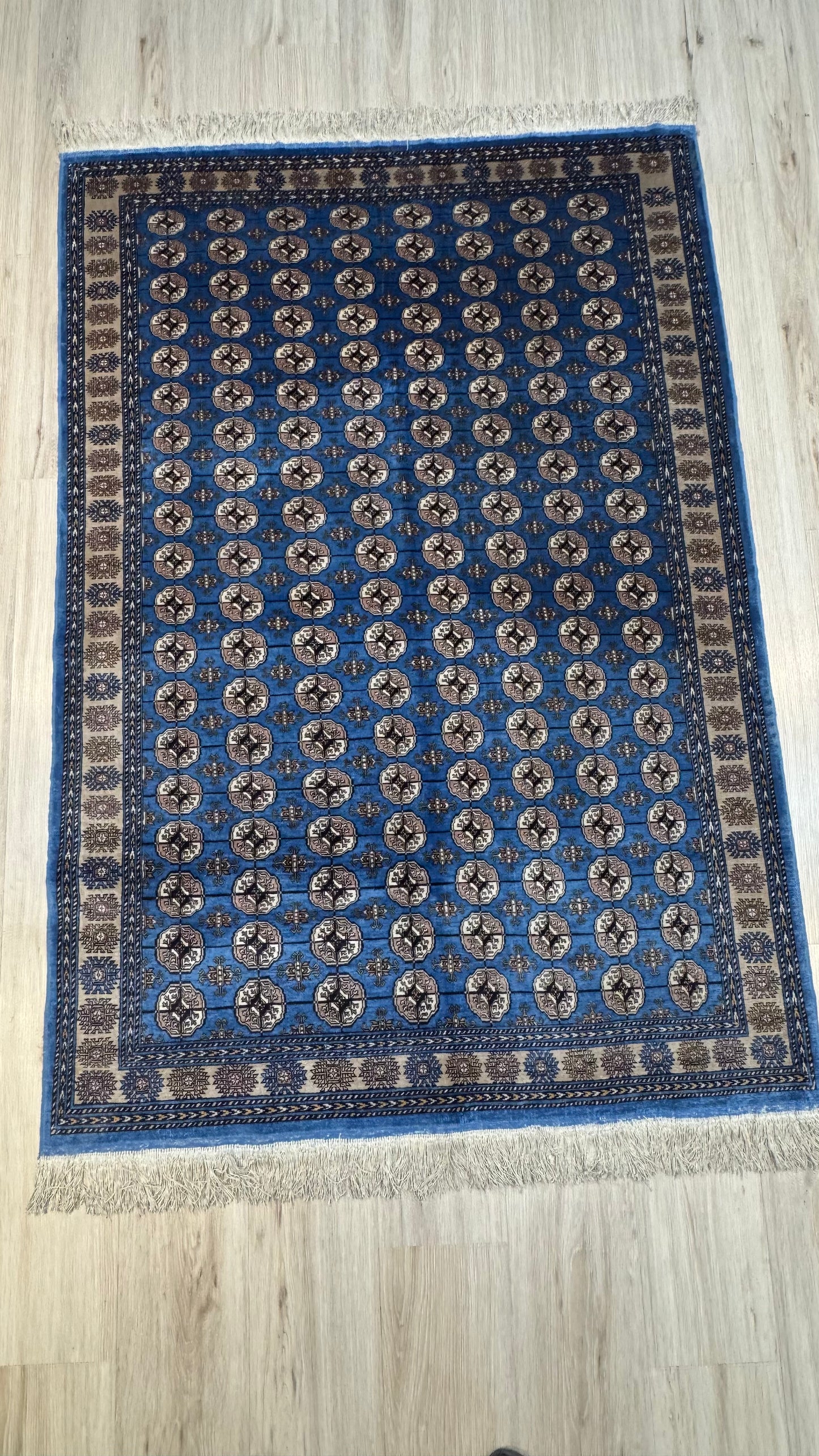 Silk Rug. Tekke of Bukhara.