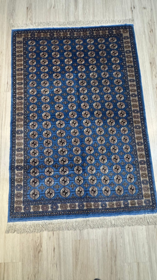 Silk Rug. Tekke of Bukhara.