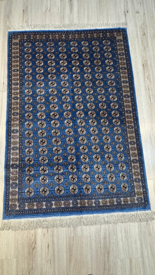 Silk Rug. Tekke of Bukhara.