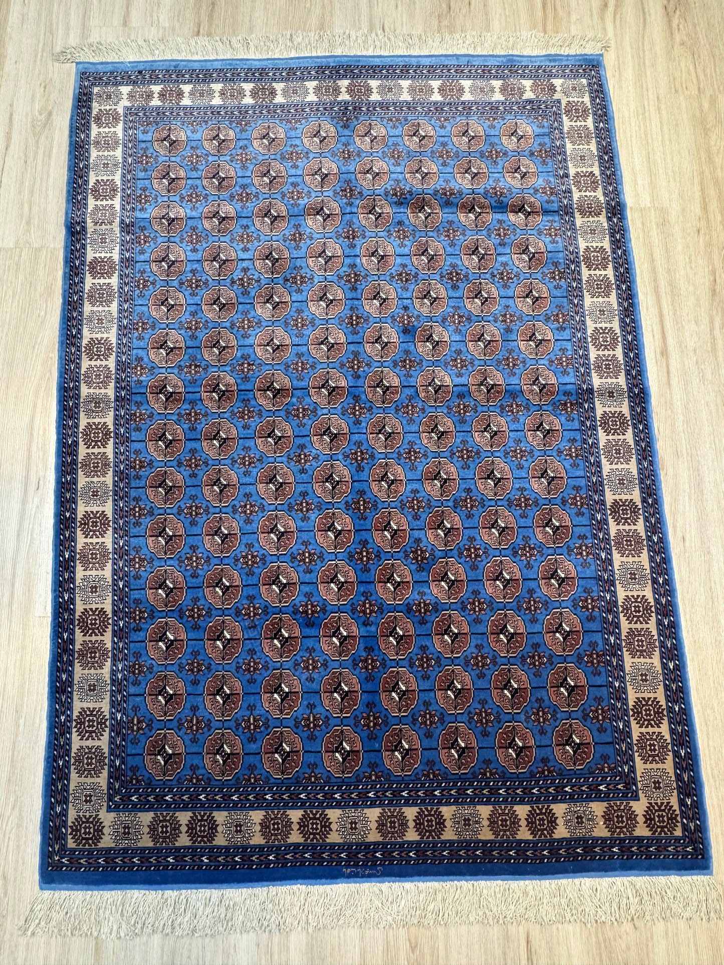 Silk Rug. Turkmen Tekke Heritage.