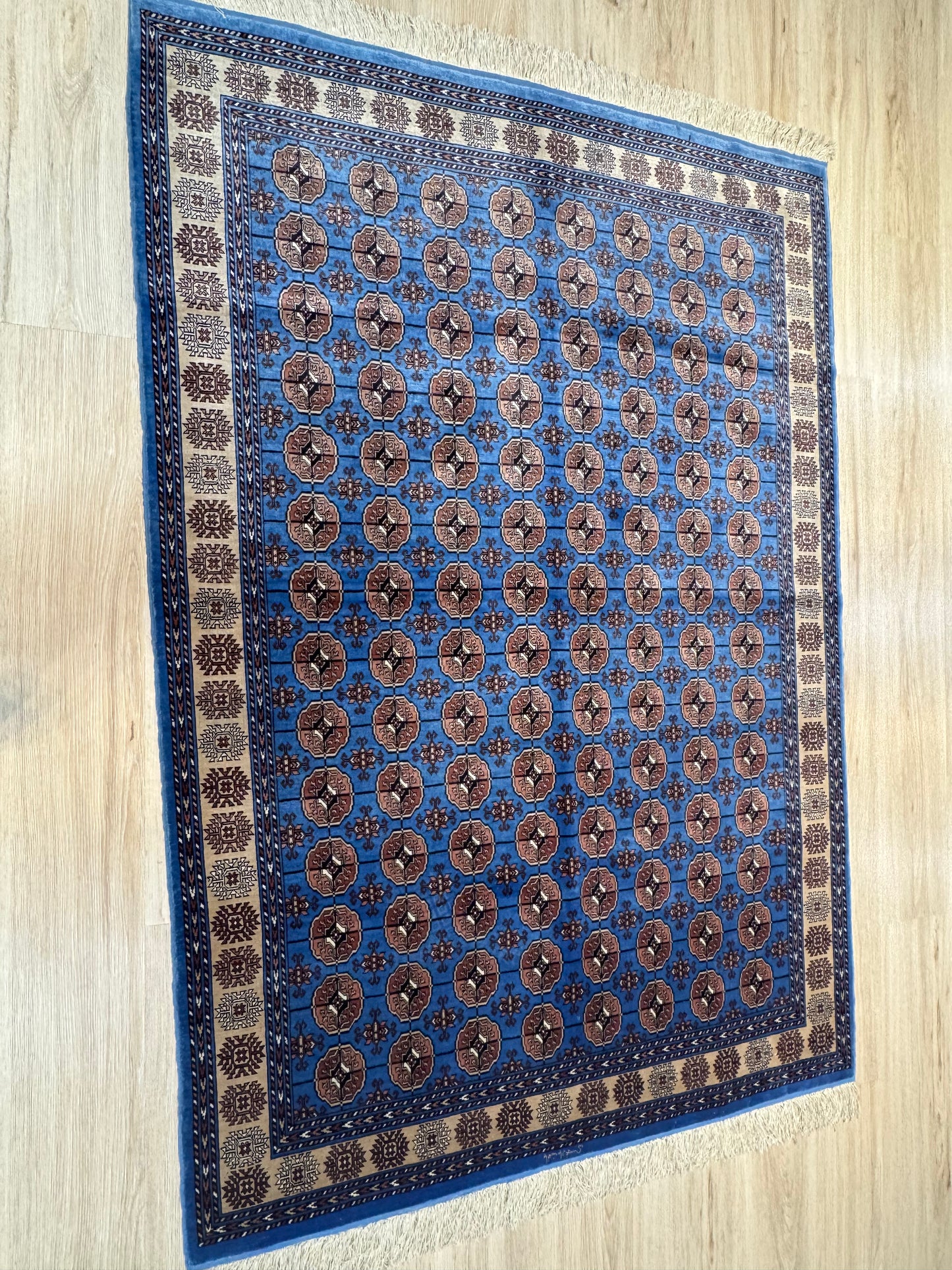 Silk Rug. Turkmen Tekke Heritage.