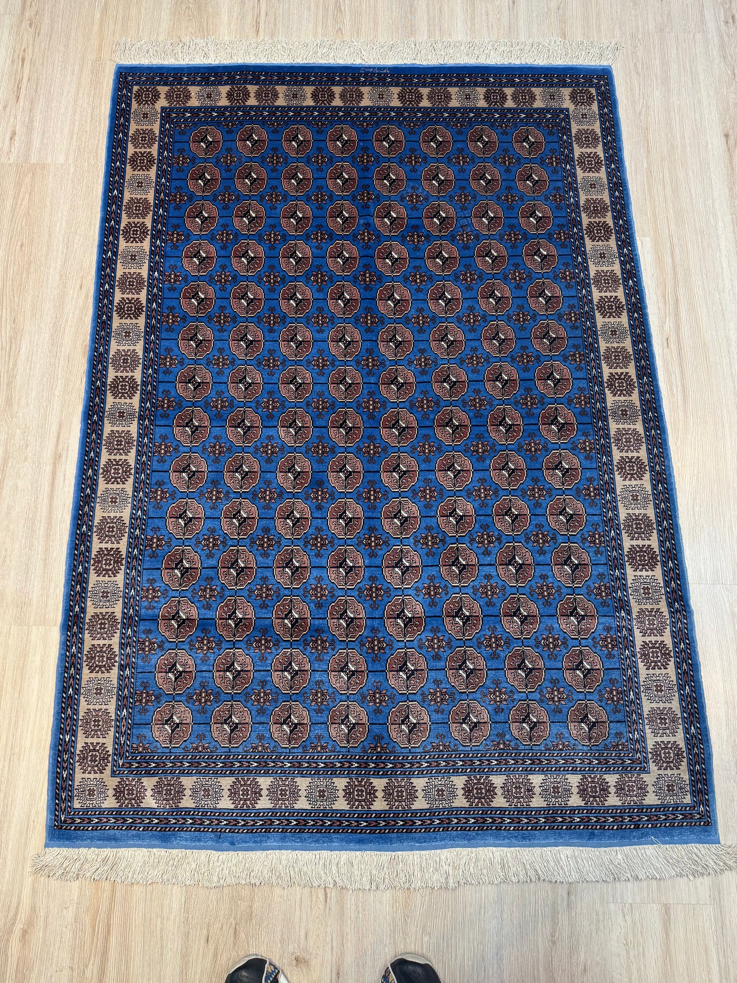 Silk Rug. Turkmen Tekke Heritage.
