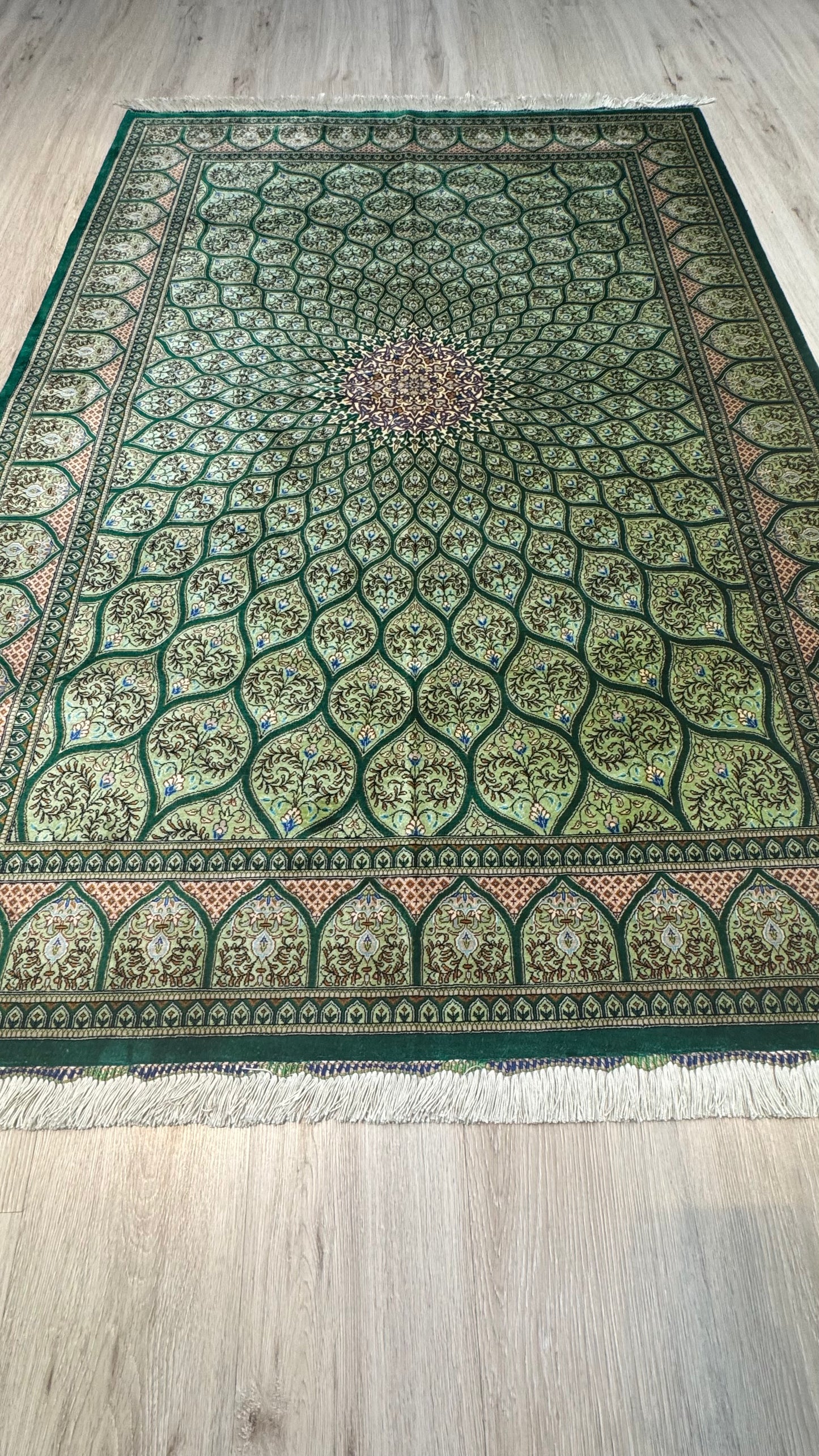 Silk Rug. Celestial Dome.