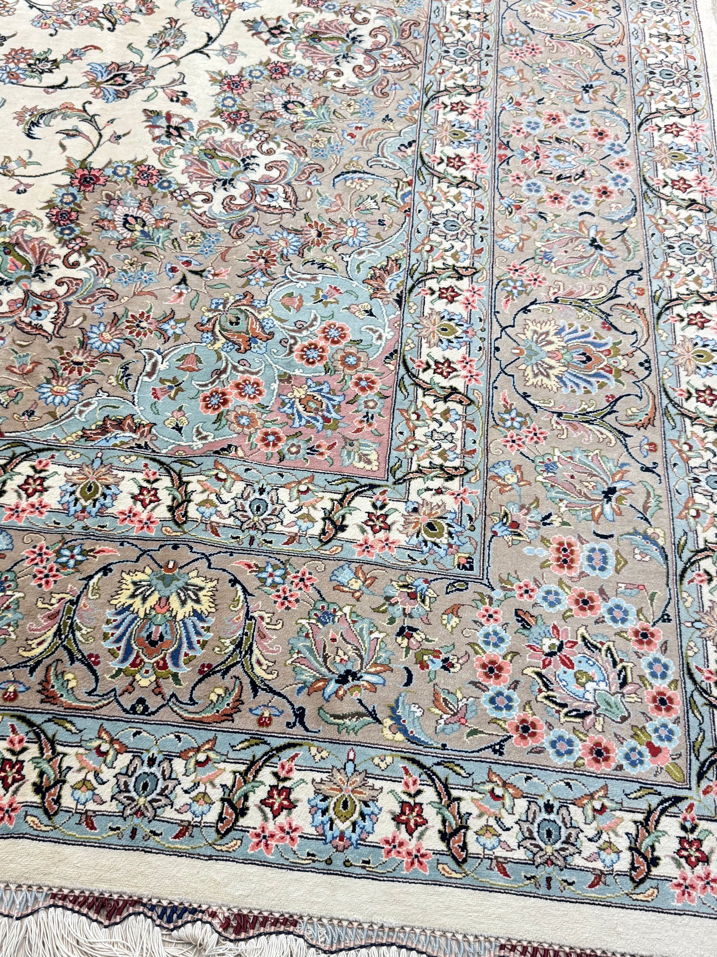 Silk Rug. Floral Persian Dream.