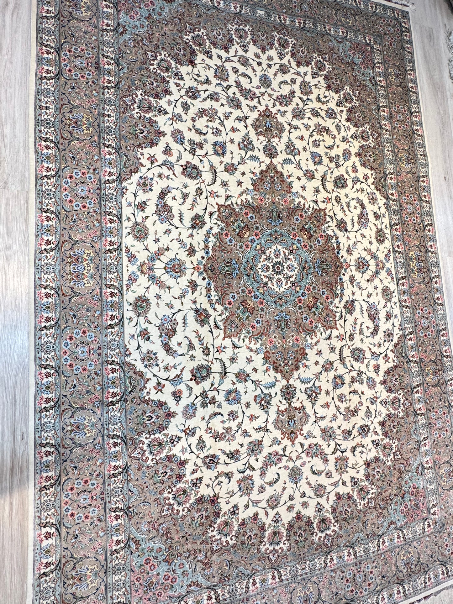 Silk Rug. Floral Persian Dream.