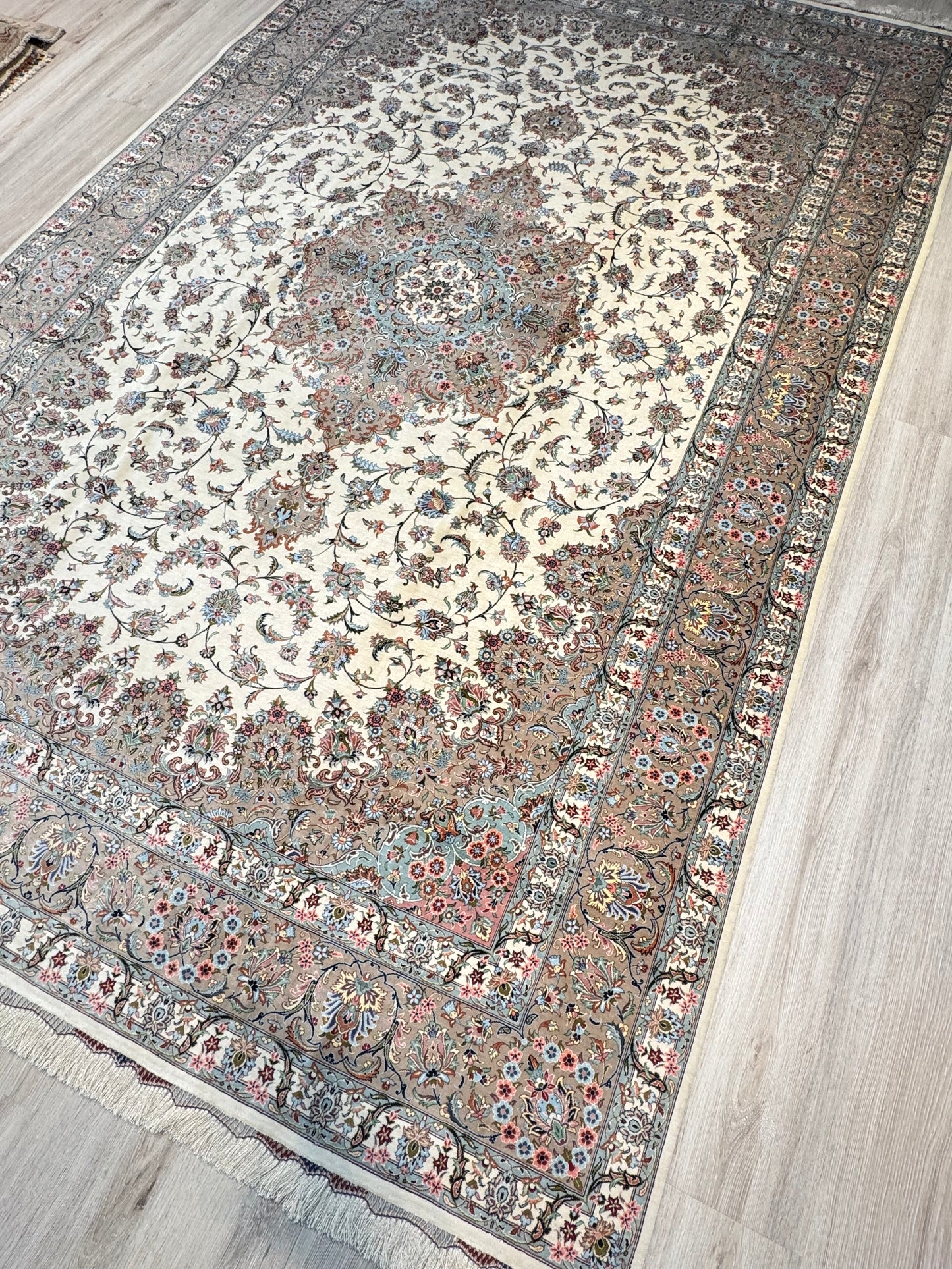 Silk Rug. Floral Persian Dream.