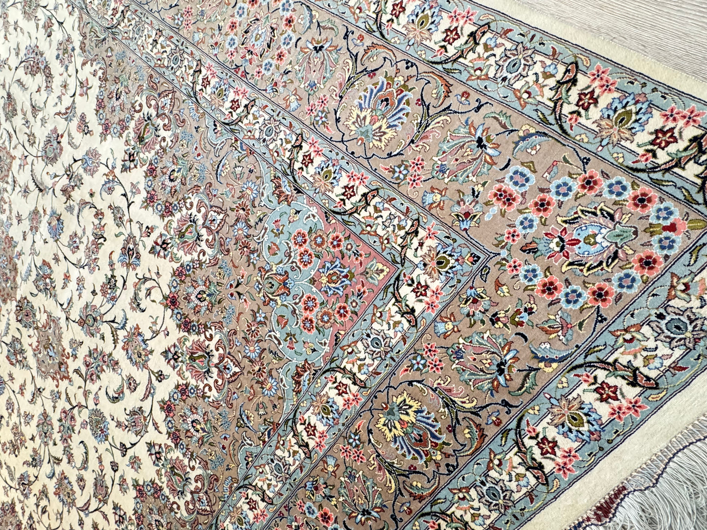 Silk Rug. Floral Persian Dream.