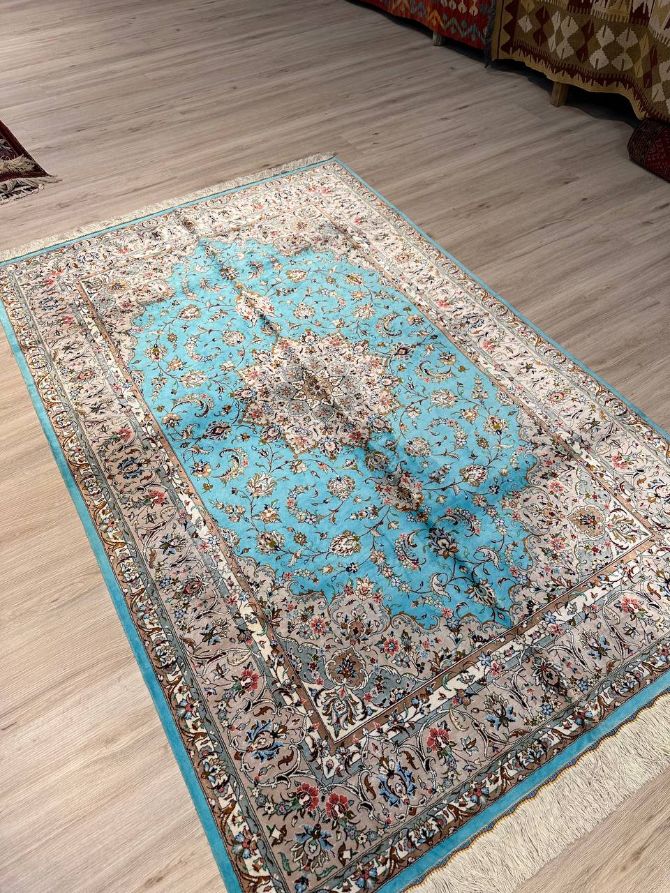 Silk Rug. Floral Persian Dream.