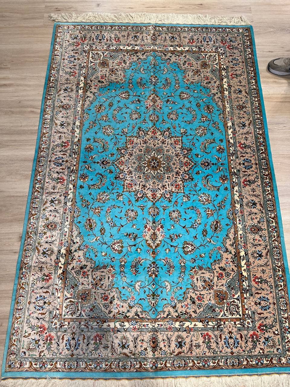 Silk Rug. Floral Persian Dream.