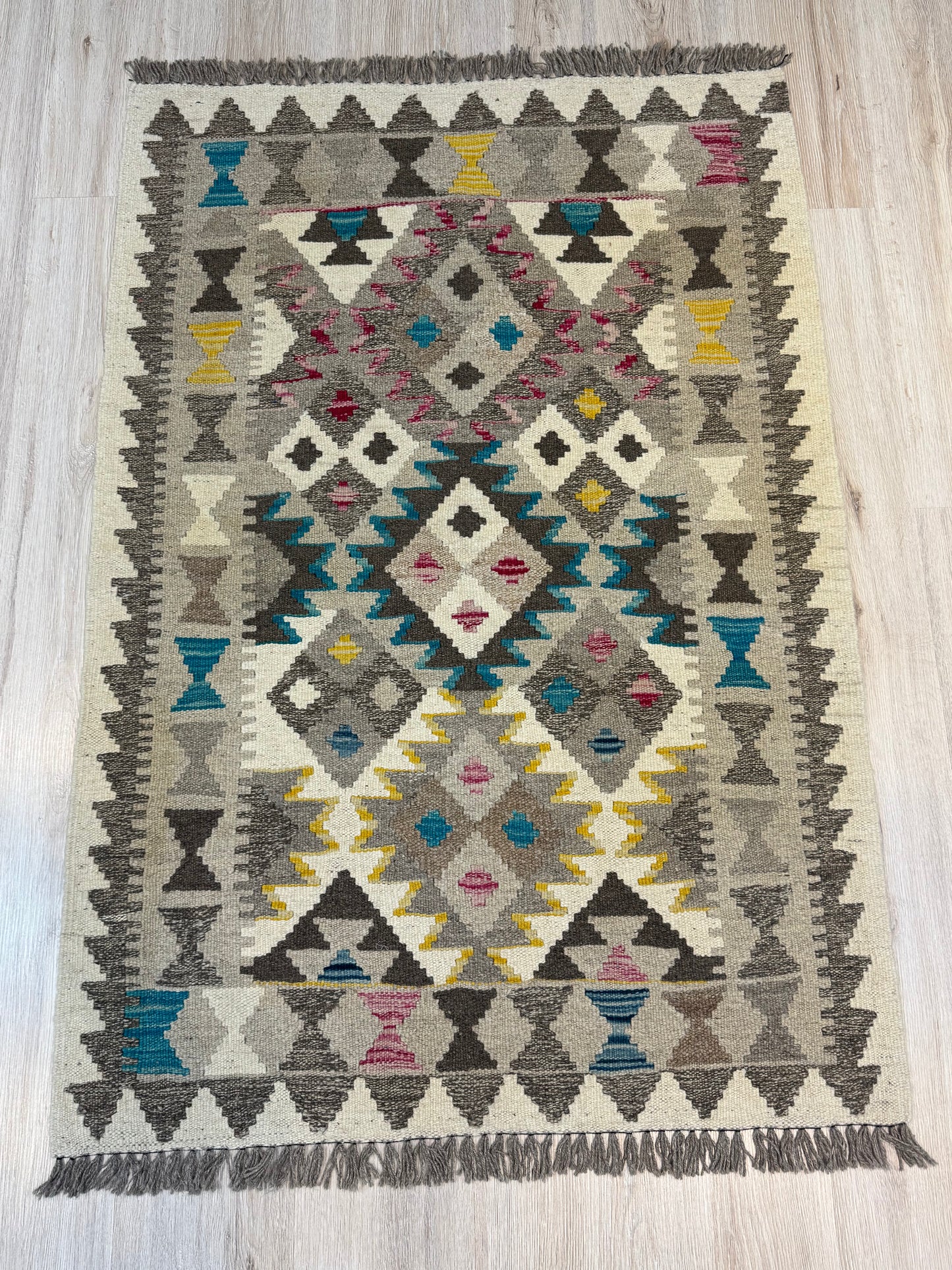 Kilim. Geometric Pattern.