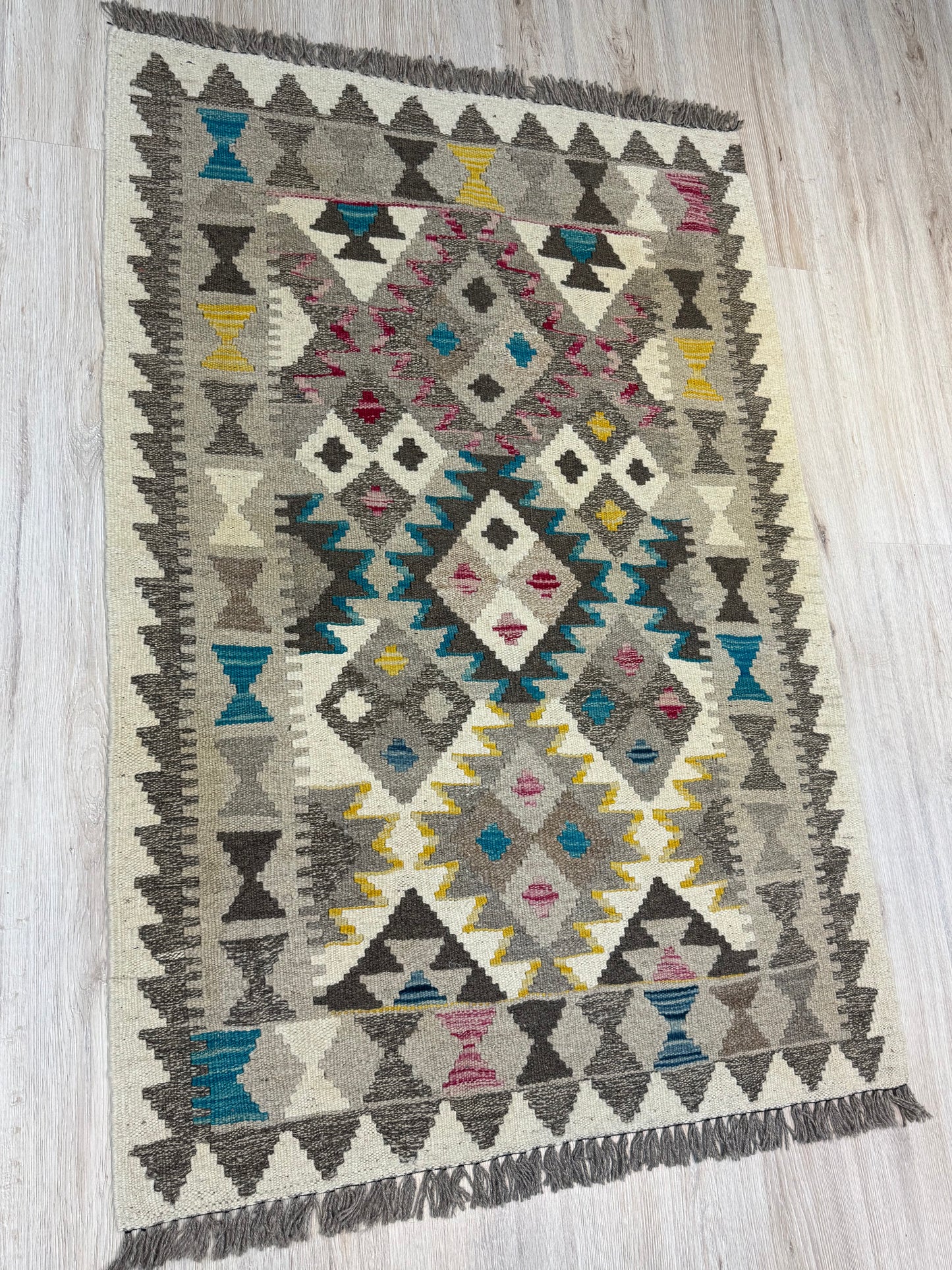 Kilim. Geometric Pattern.