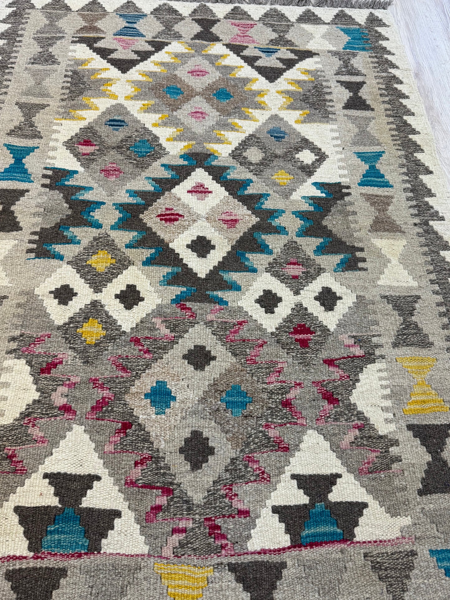 Kilim. Geometric Pattern.