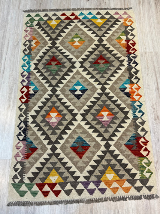 Kilim. Geometric Pattern.