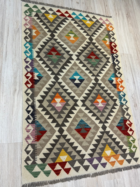 Kilim. Geometric Pattern.