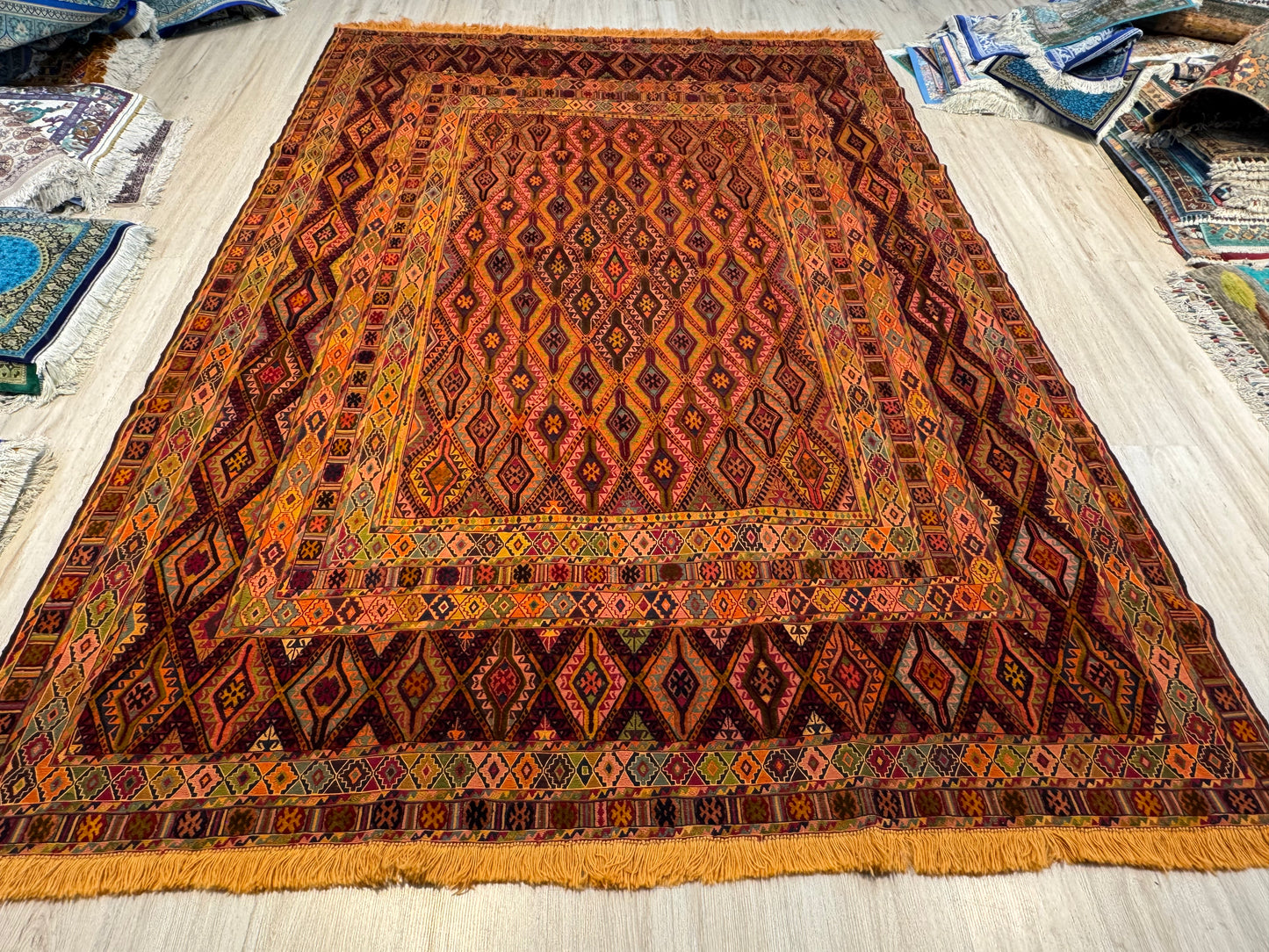 Kilim. Geometric Pattern.