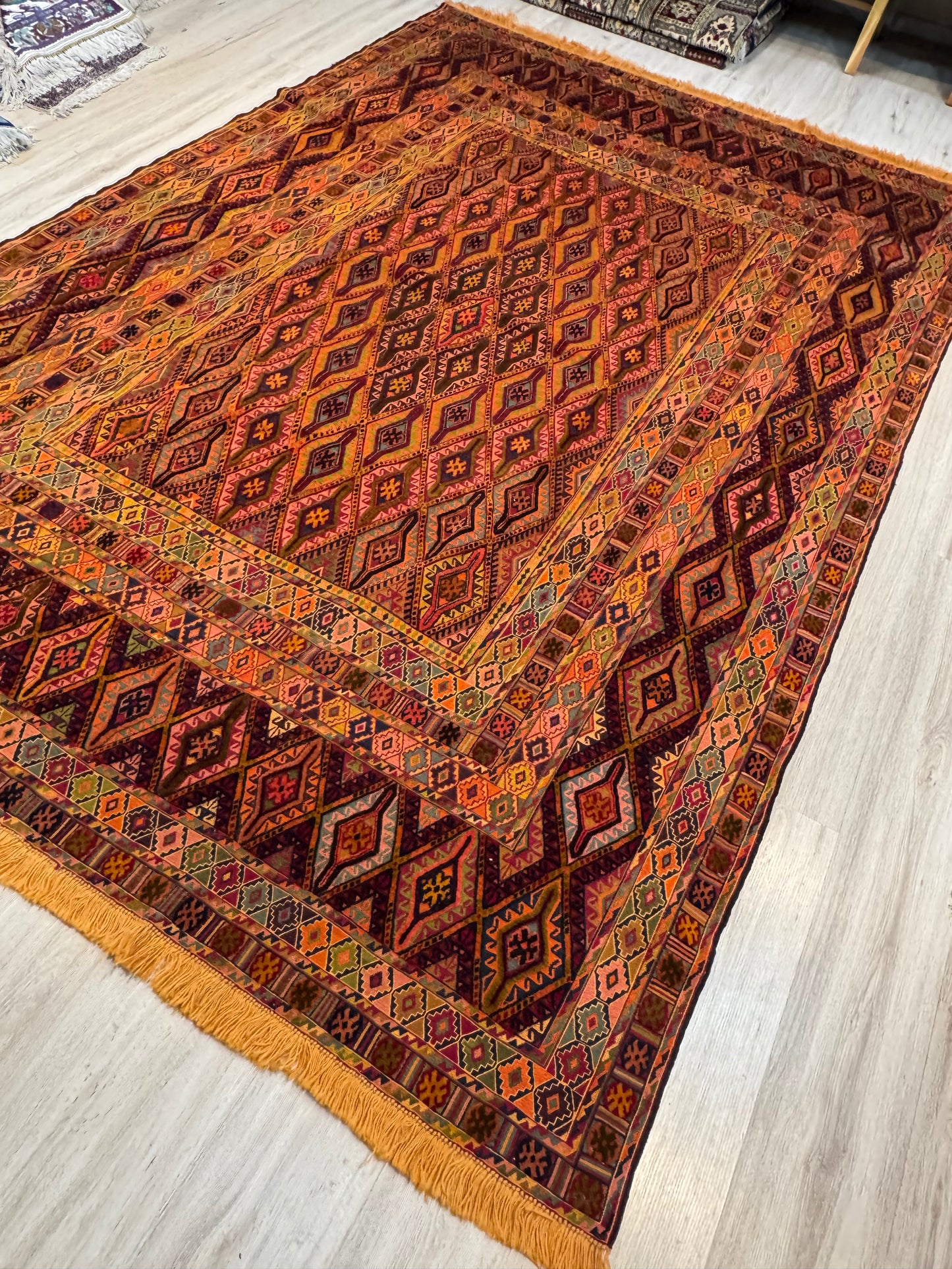 Kilim. Geometric Pattern.